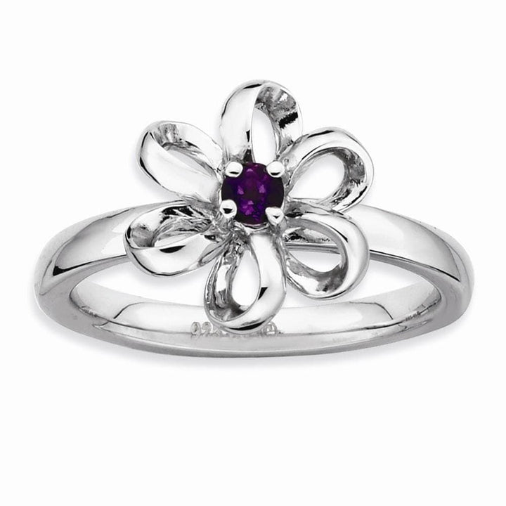 Stackable Expressions Ring Sterling Silver Stackable Expressions Flower Ring