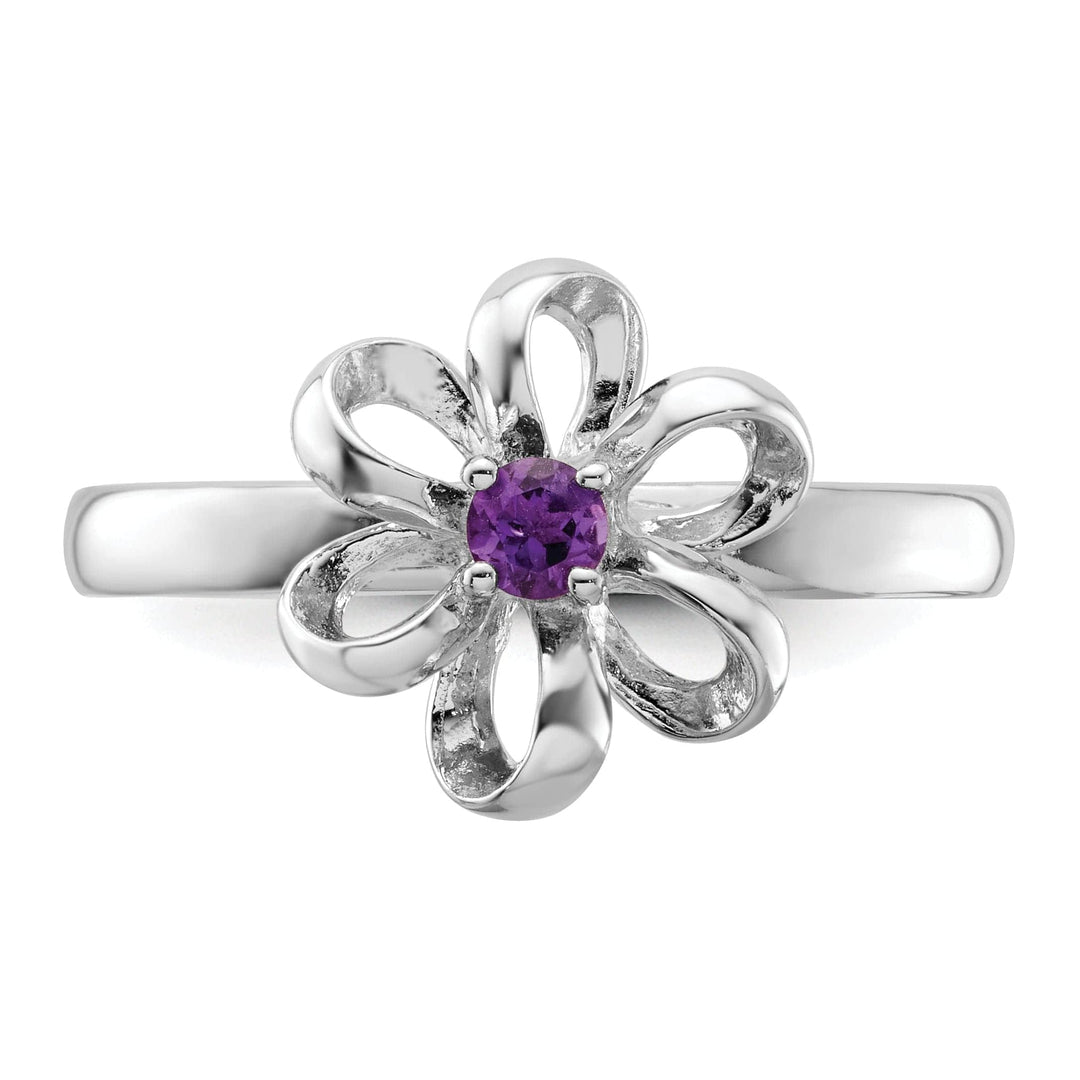 Stackable Expressions Ring Sterling Silver Stackable Expressions Flower Ring