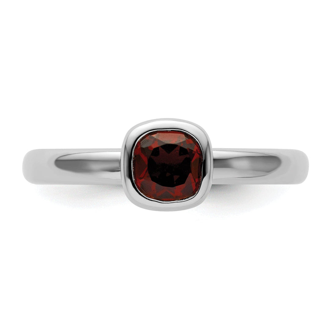 Stackable Expressions Ring Sterling Silver Stackable Expressions Garnet Ring