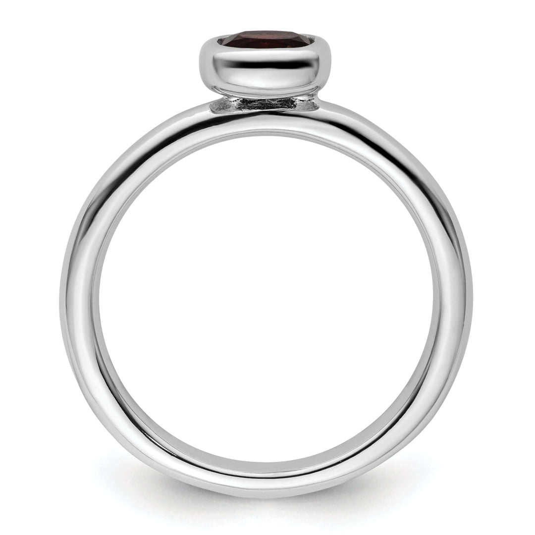 Stackable Expressions Ring Sterling Silver Stackable Expressions Garnet Ring