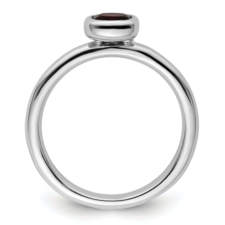 Stackable Expressions Ring Sterling Silver Stackable Expressions Garnet Ring