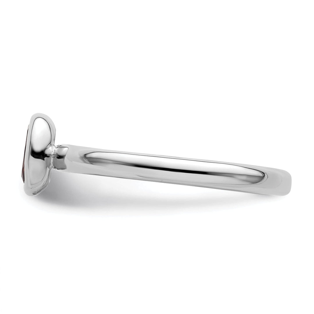 Stackable Expressions Ring Sterling Silver Stackable Expressions Garnet Ring