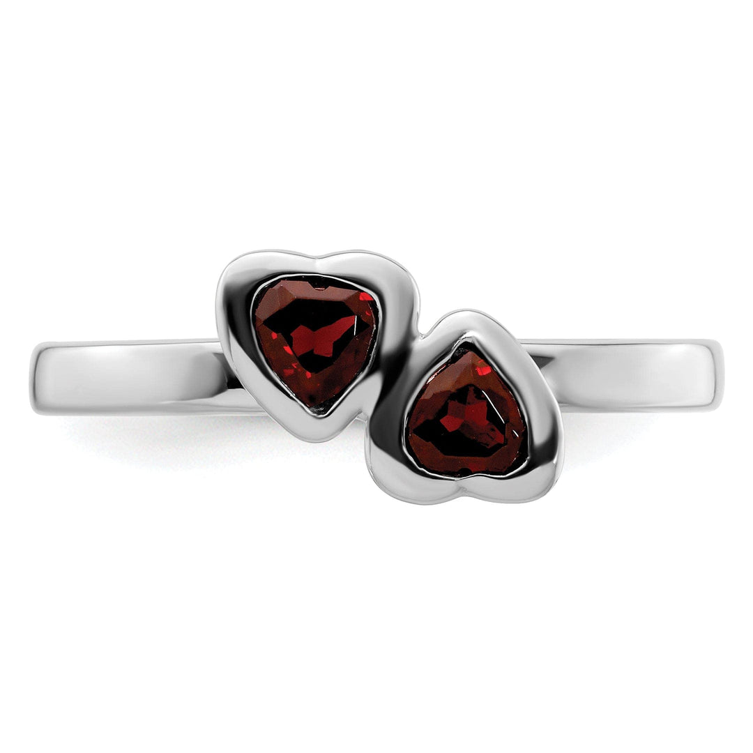 Stackable Expressions Ring Sterling Silver Stackable Expressions Garnet Ring
