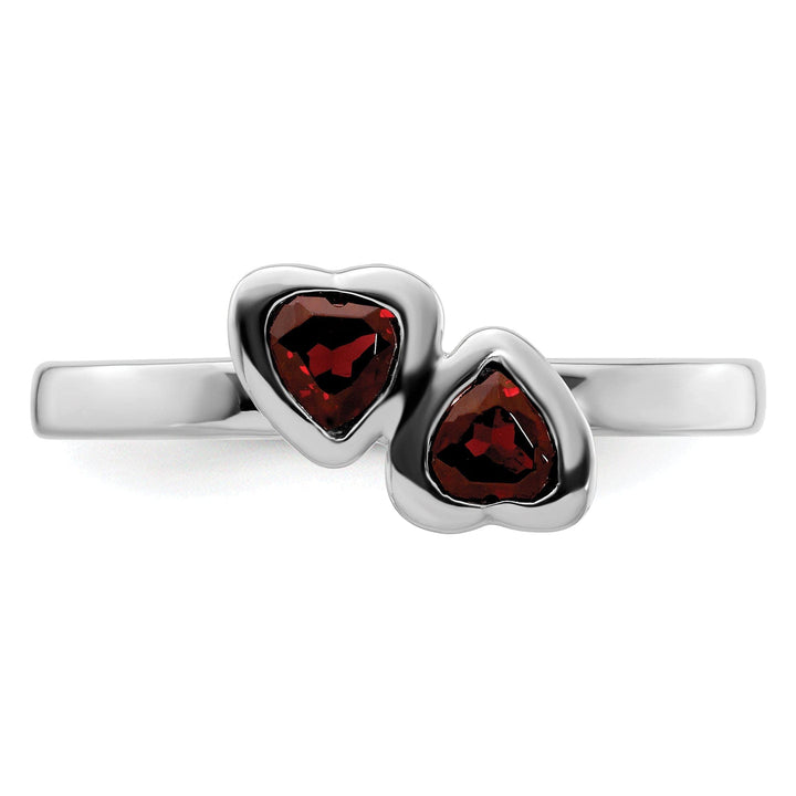 Stackable Expressions Ring Sterling Silver Stackable Expressions Garnet Ring