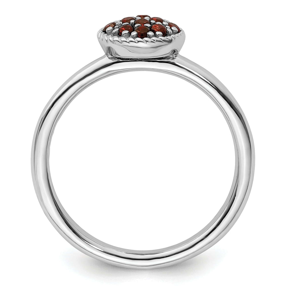 Stackable Expressions Ring Sterling Silver Stackable Expressions Garnet Ring