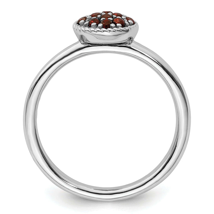 Stackable Expressions Ring Sterling Silver Stackable Expressions Garnet Ring