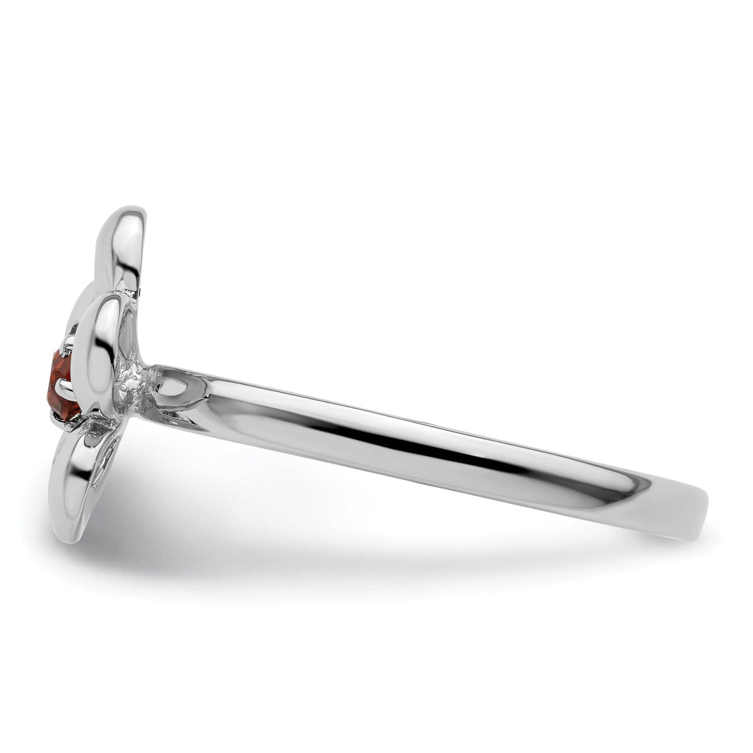 Stackable Expressions Ring Sterling Silver Stackable Expressions Garnet Ring