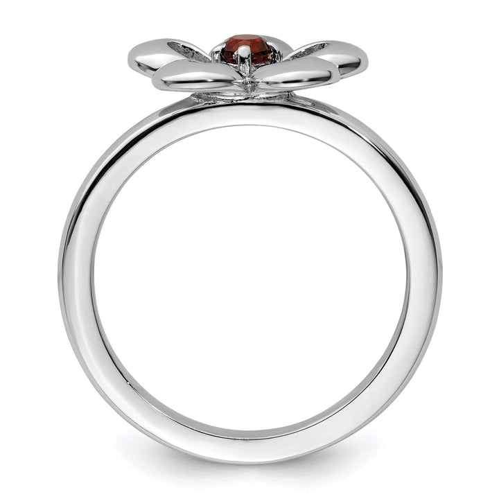 Stackable Expressions Ring Sterling Silver Stackable Expressions Garnet Ring