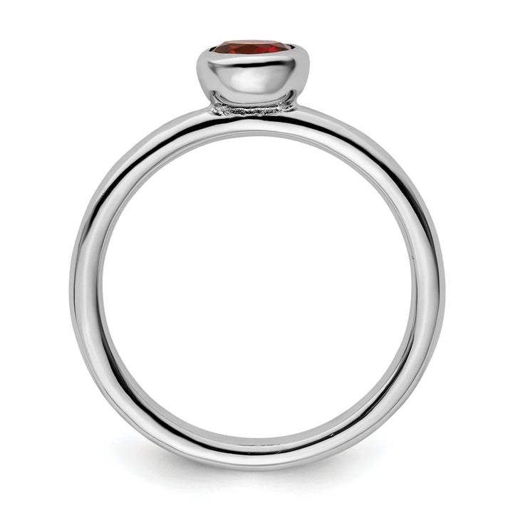 Stackable Expressions Ring Sterling Silver Stackable Expressions Garnet Ring