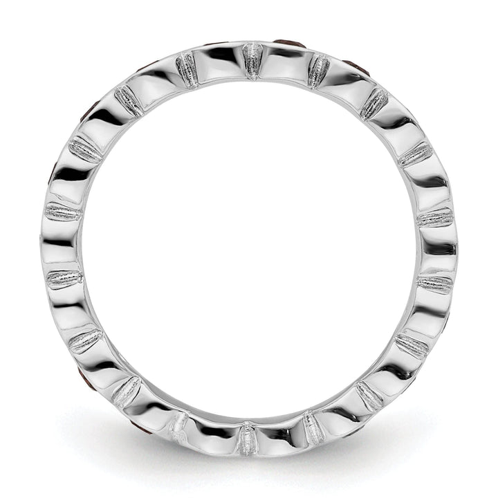 Stackable Expressions Ring Sterling Silver Stackable Expressions Garnet Ring