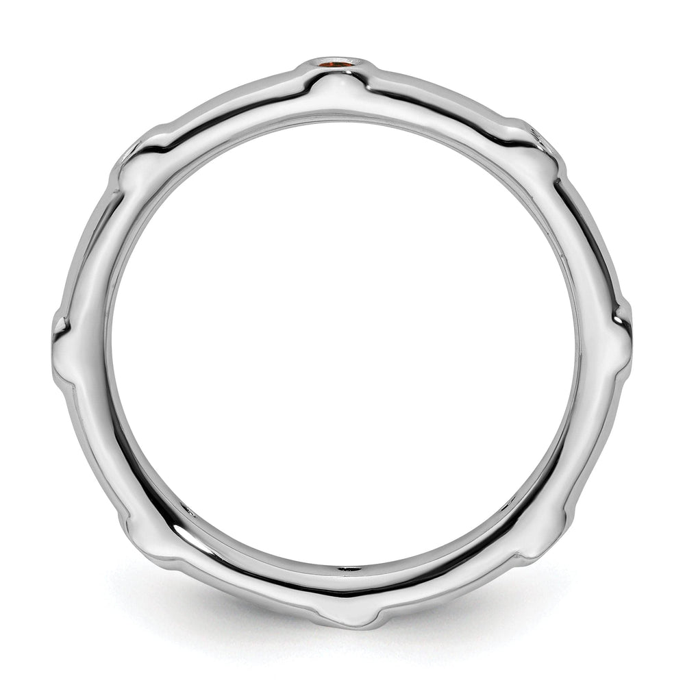 Stackable Expressions Ring Sterling Silver Stackable Expressions Garnet Ring