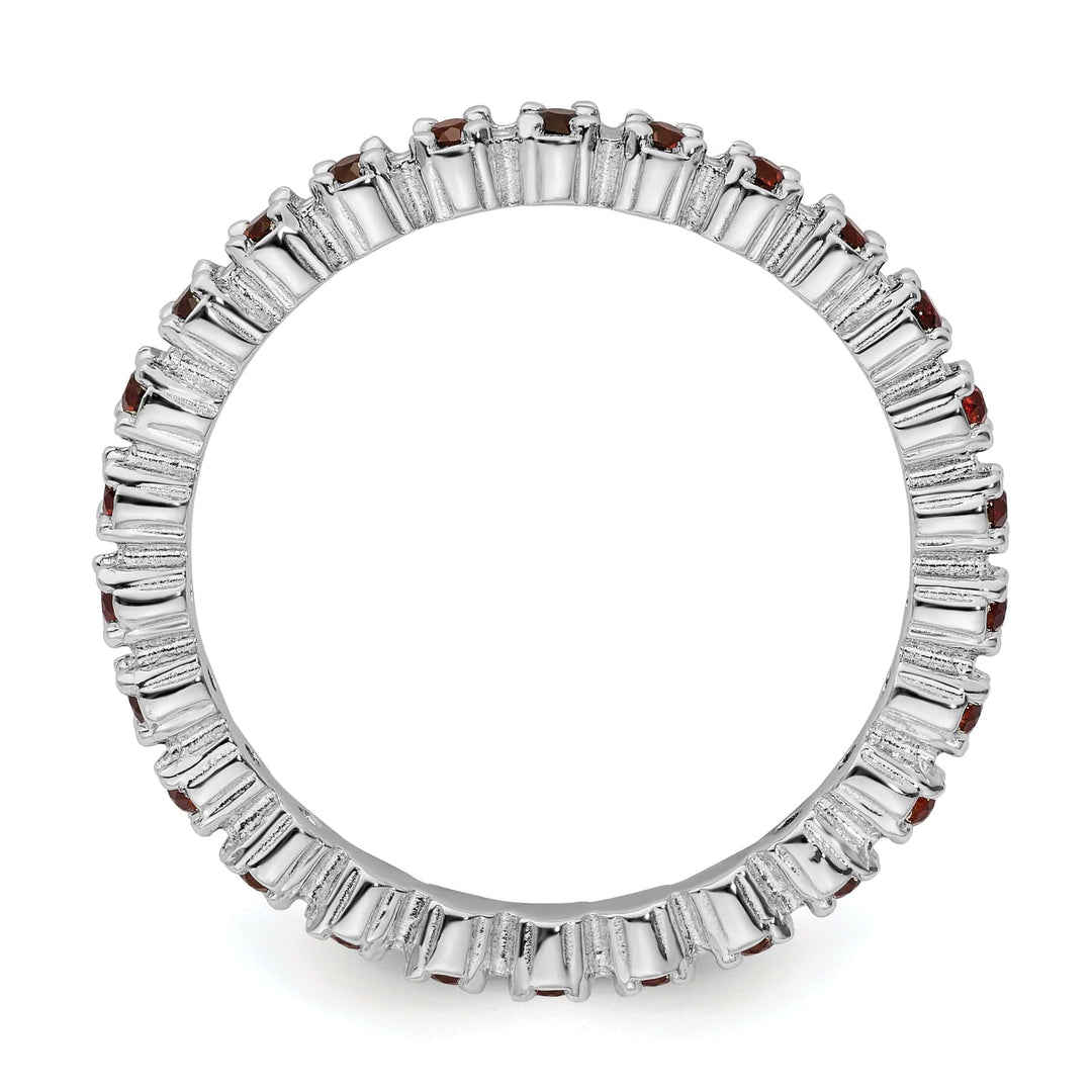 Stackable Expressions Ring Sterling Silver Stackable Expressions Garnet Ring