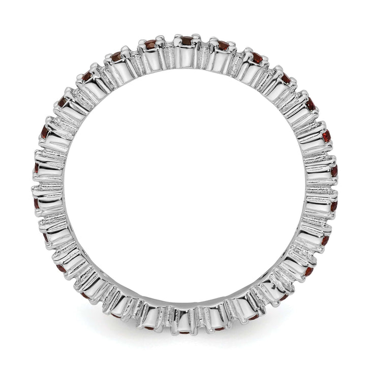 Stackable Expressions Ring Sterling Silver Stackable Expressions Garnet Ring