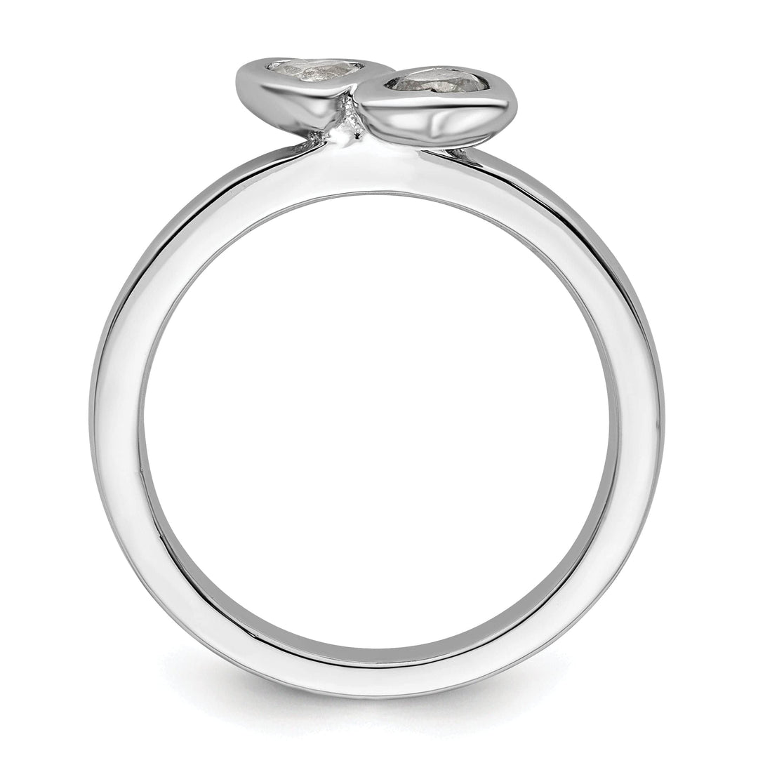 Stackable Expressions Ring Sterling Silver Stackable Expressions Heart Ring