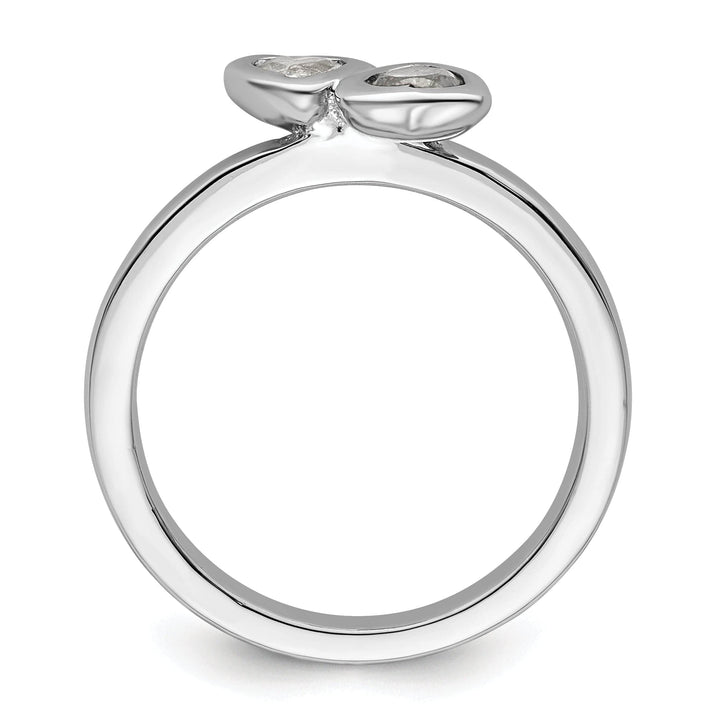 Stackable Expressions Ring Sterling Silver Stackable Expressions Heart Ring