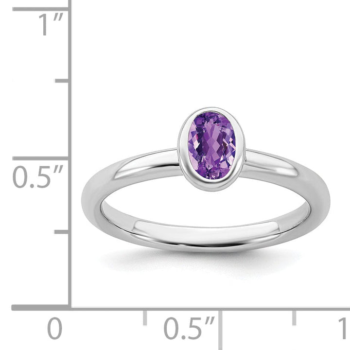 Stackable Expressions Ring Sterling Silver Stackable Expressions Oval Ring