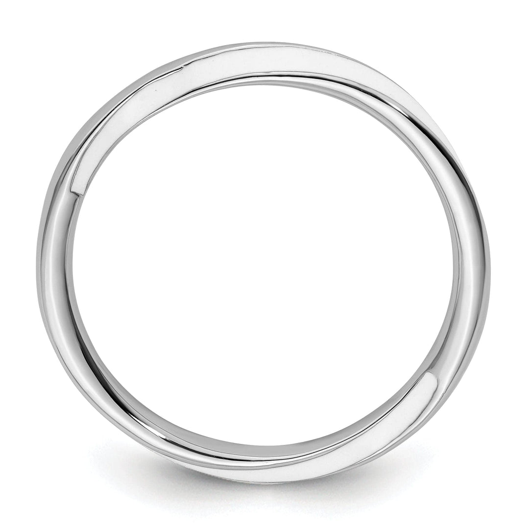 Stackable Expressions Ring Sterling Silver White Enameled Stackable Ring