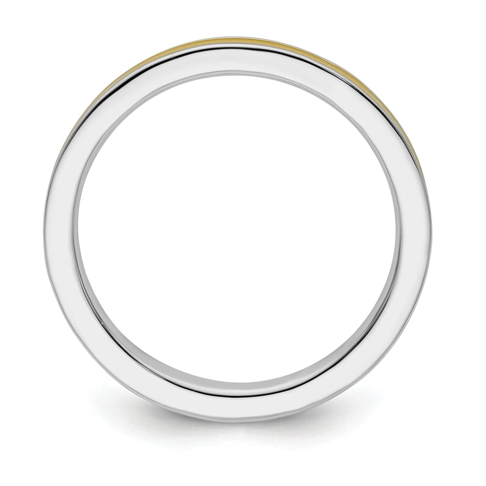 Stackable Expressions Ring Sterling Silver Yellow Enameled 2.25MM Ring