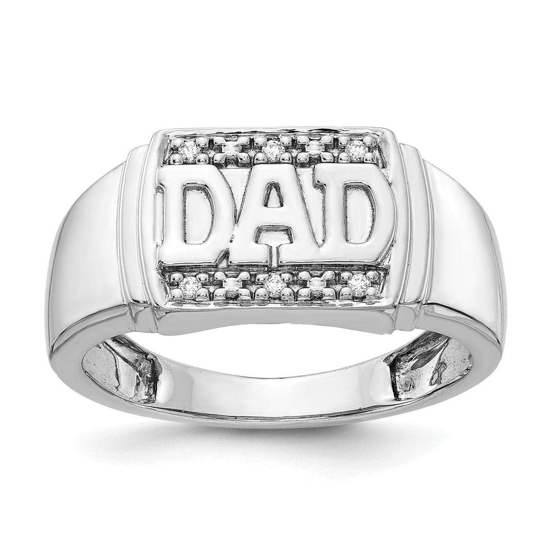 Lovely Rita's Ring Stock Size Ring Are Refundable Size 10 14k White Gold Men's Diamond Dad Ring