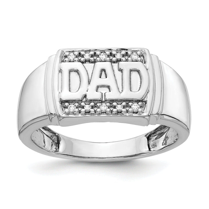 Lovely Rita's Ring Stock Size Ring Are Refundable Size 10 14k White Gold Men's Diamond Dad Ring