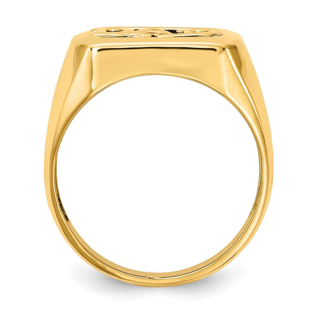 Lovely Rita's Ring Stock Size Ring Are Refundable Size 10 14k Yellow Gold Men's .02ct. Diamond Onyx Dad Ring