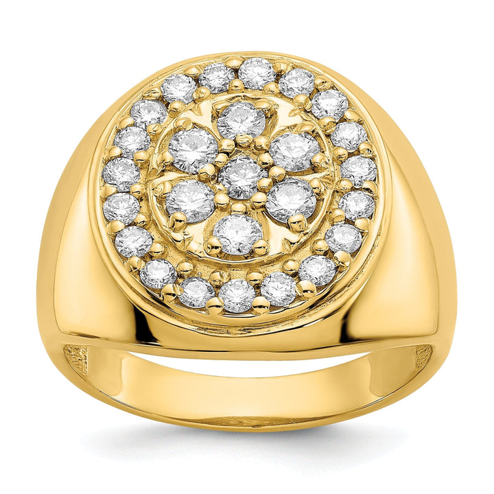 Lovely Rita's Ring Stock Size Ring Are Refundable Size 10 14k Yellow Gold Polished Men's 1ct. Diamond Ring