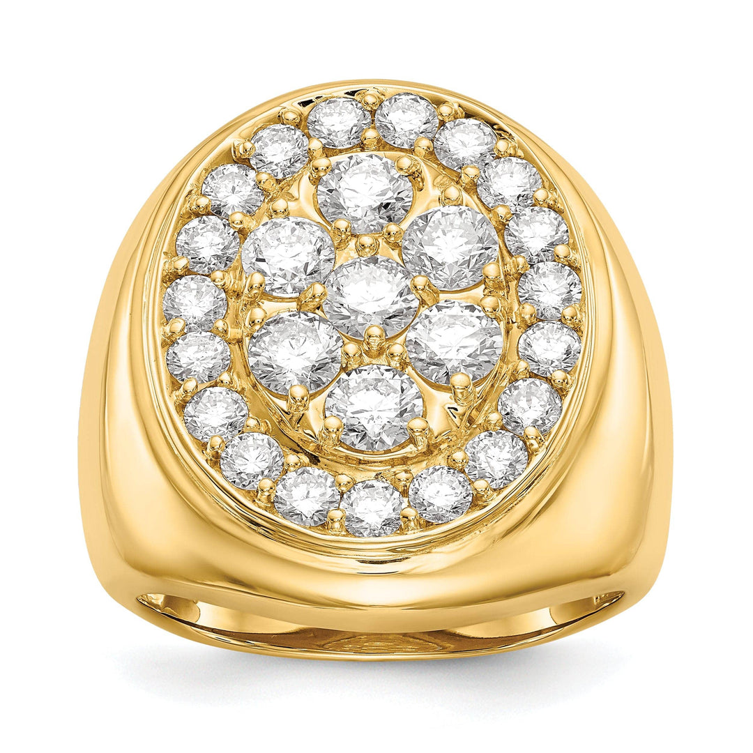 Lovely Rita's Ring Stock Size Ring Are Refundable Size 10 14k Yellow Gold Polished Men's 3ct. Diamond Ring