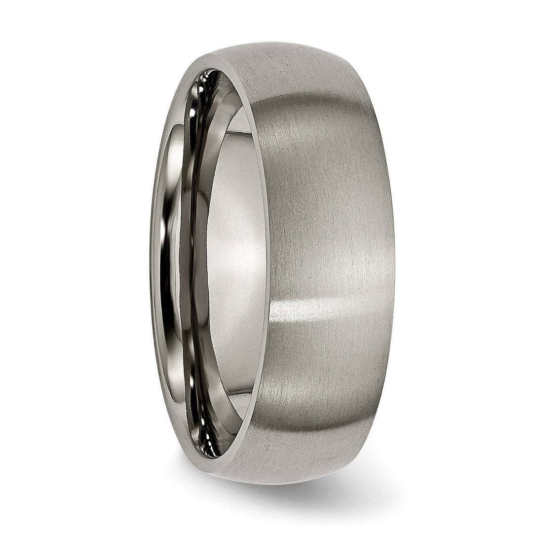 Bridal Ring Titanium Brushed 7MM Band