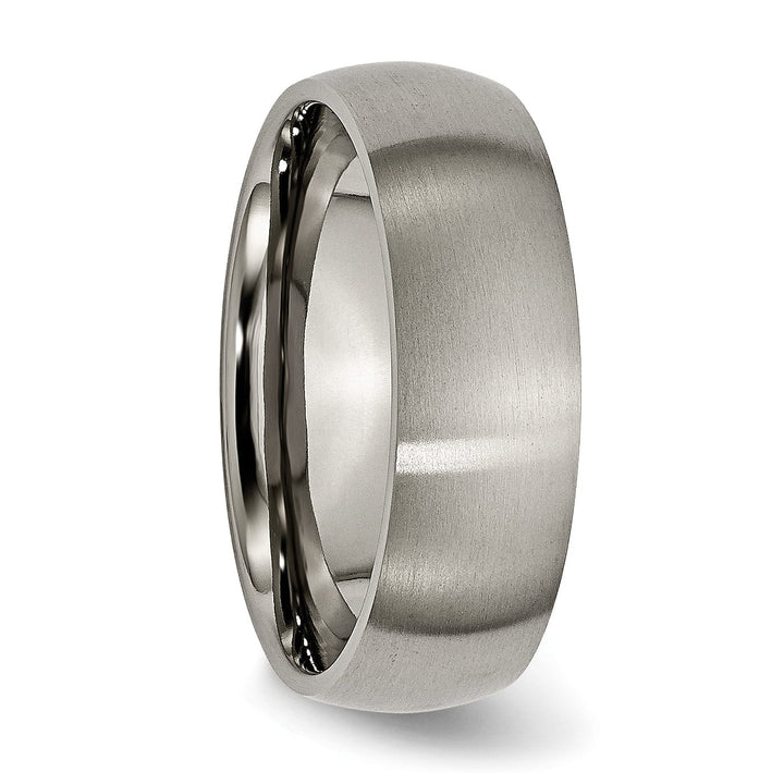 Bridal Ring Titanium Brushed 7MM Band