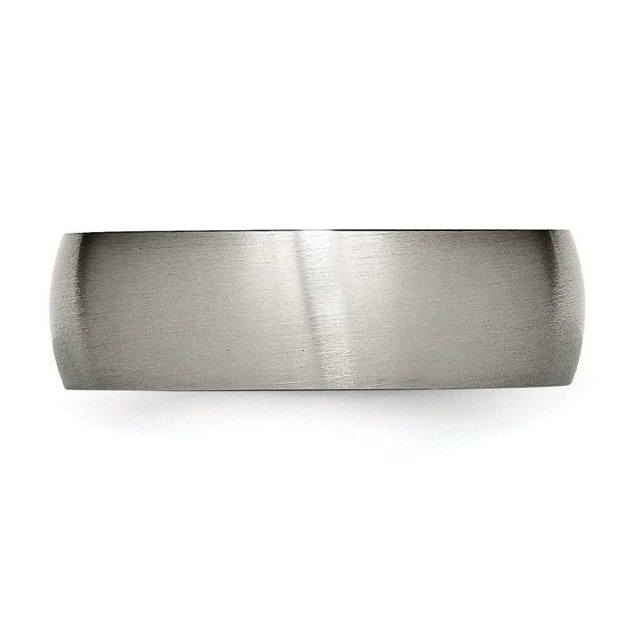 Bridal Ring Titanium Brushed 7MM Band