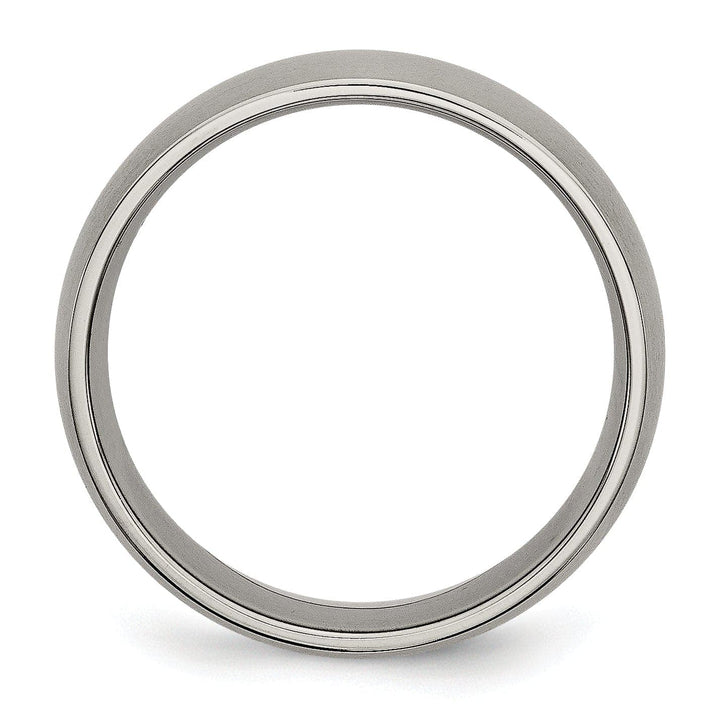 Bridal Ring Titanium Brushed 7MM Band