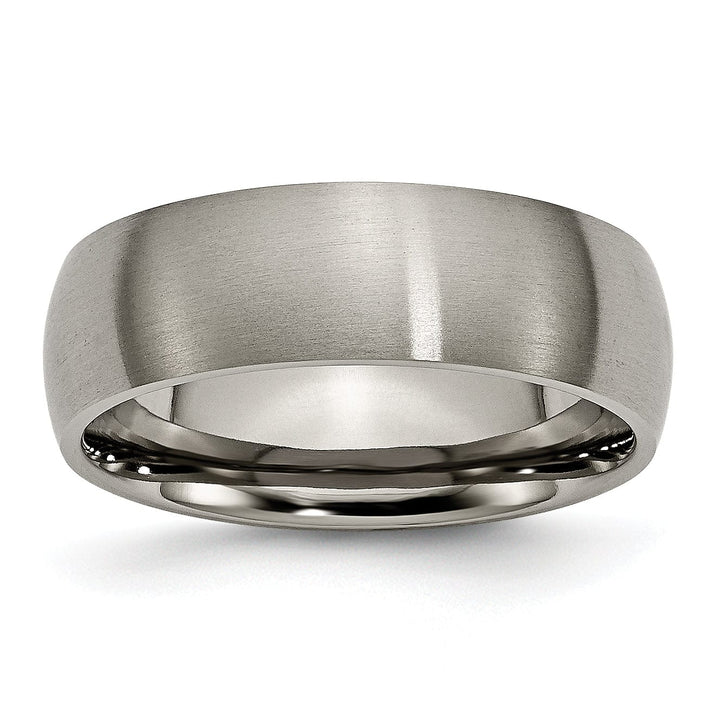 Bridal Ring Titanium Brushed 7MM Band