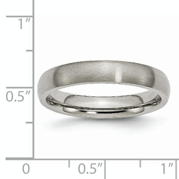 Bridal Ring Titanium Brushed Comfort Fit Wedding Band
