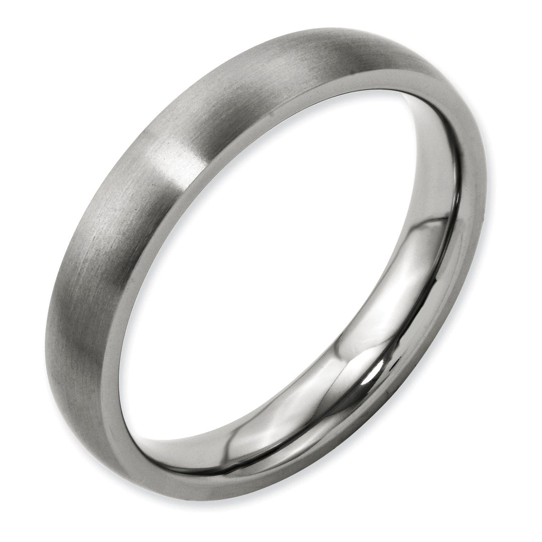 Bridal Ring Titanium Brushed Comfort Fit Wedding Band