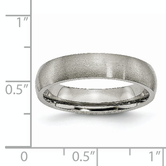 Bridal Ring Titanium Brushed Comfort Fit Wedding Band