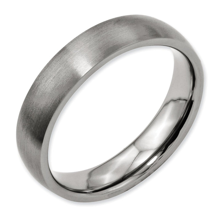 Bridal Ring Titanium Brushed Comfort Fit Wedding Band