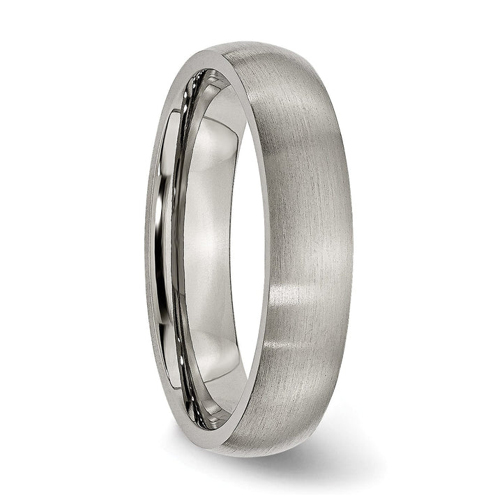 Bridal Ring Titanium Brushed Comfort Fit Wedding Band