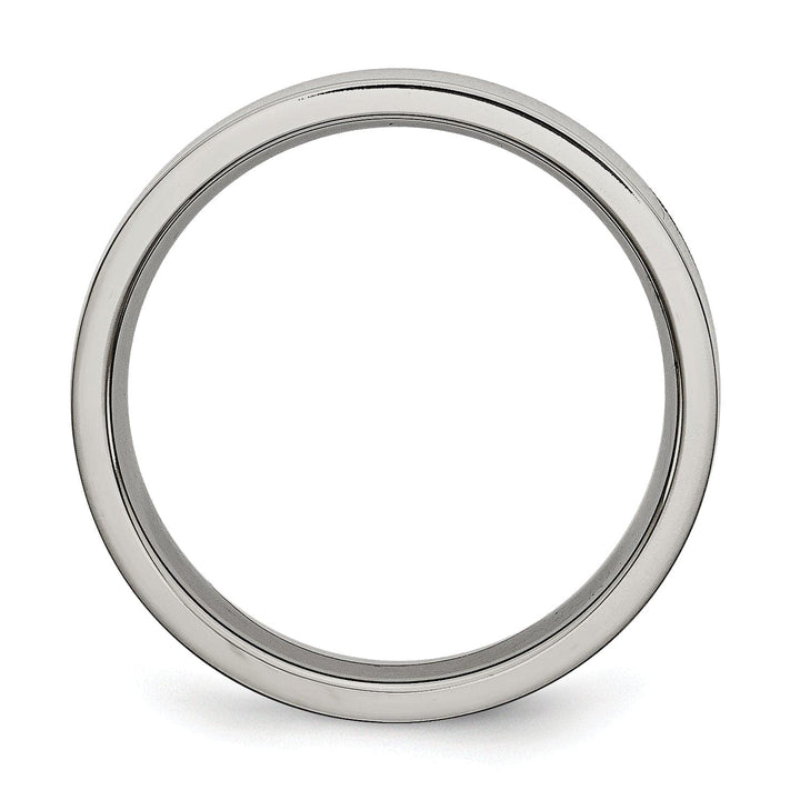 Bridal Ring Titanium Flat Polished Band