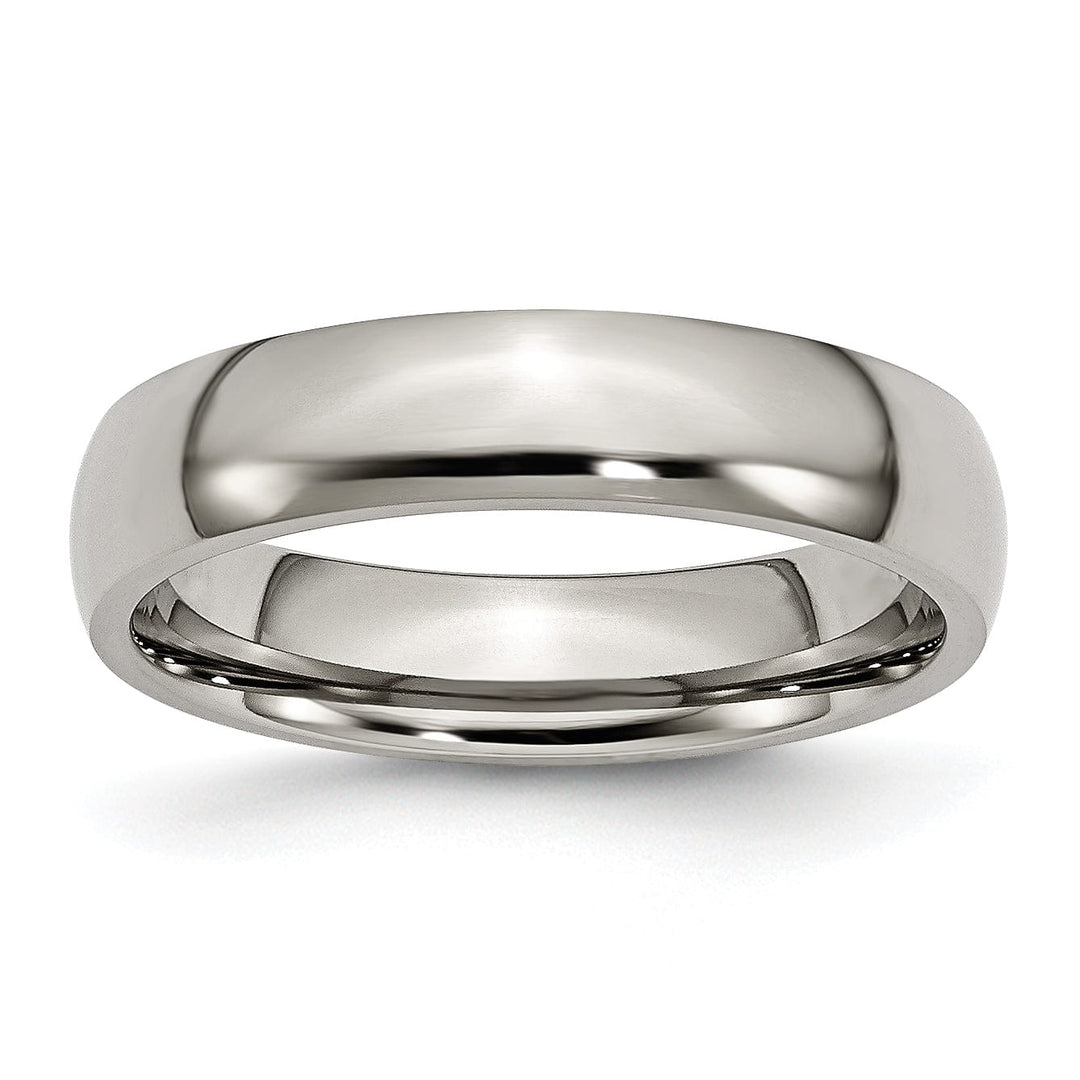 Bridal Ring Titanium Polished 5MM Band