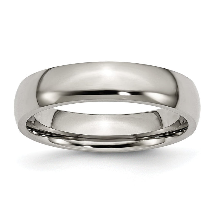 Bridal Ring Titanium Polished 5MM Band