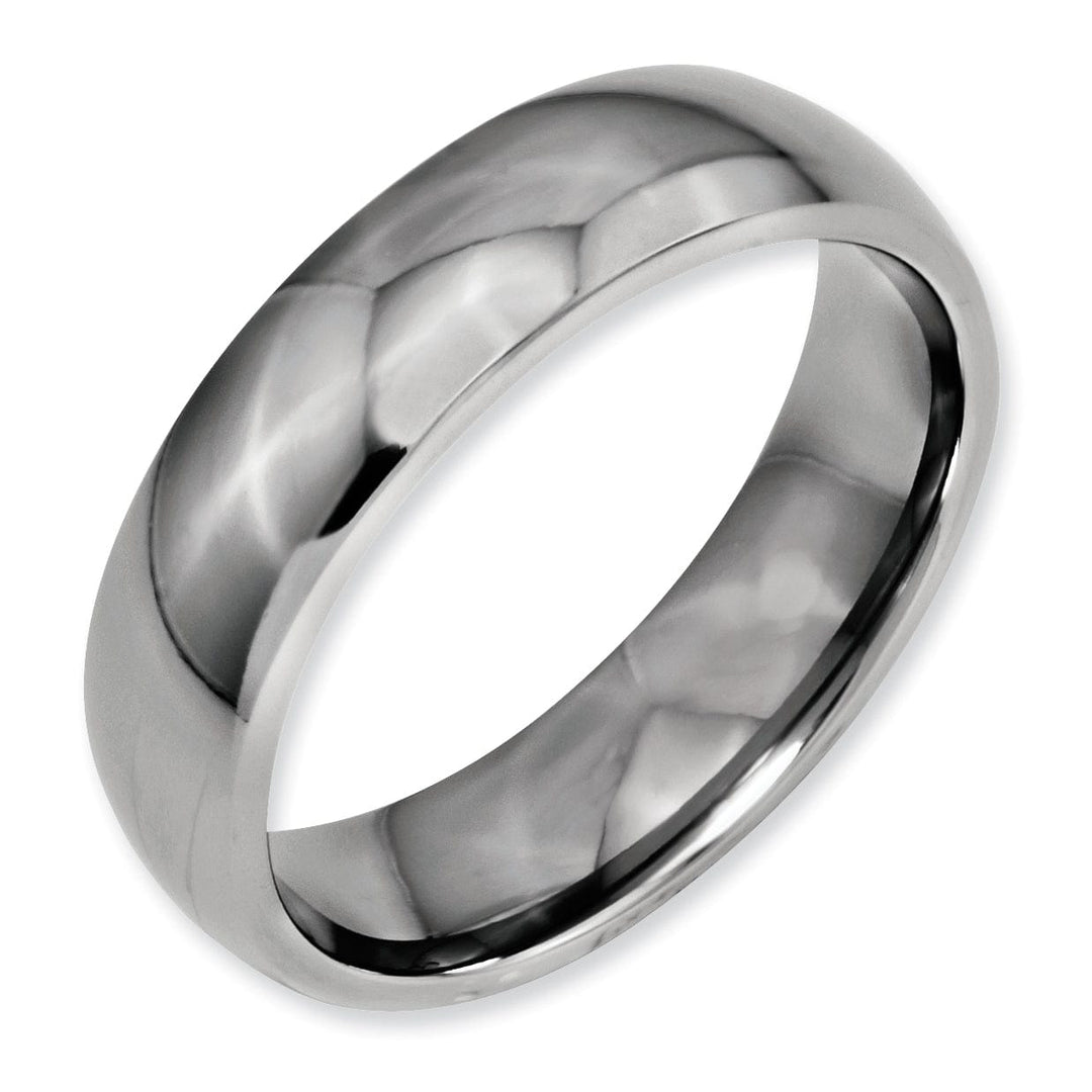 Bridal Ring Titanium Polished Comfort Fit Wedding Band