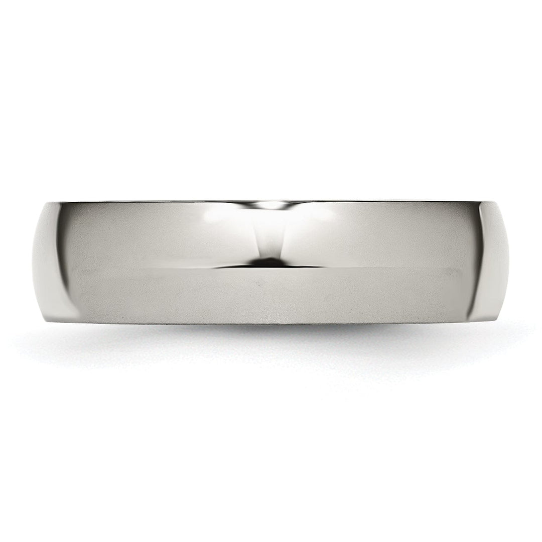 Bridal Ring Titanium Polished Comfort Fit Wedding Band