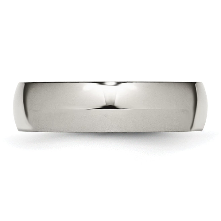 Bridal Ring Titanium Polished Comfort Fit Wedding Band