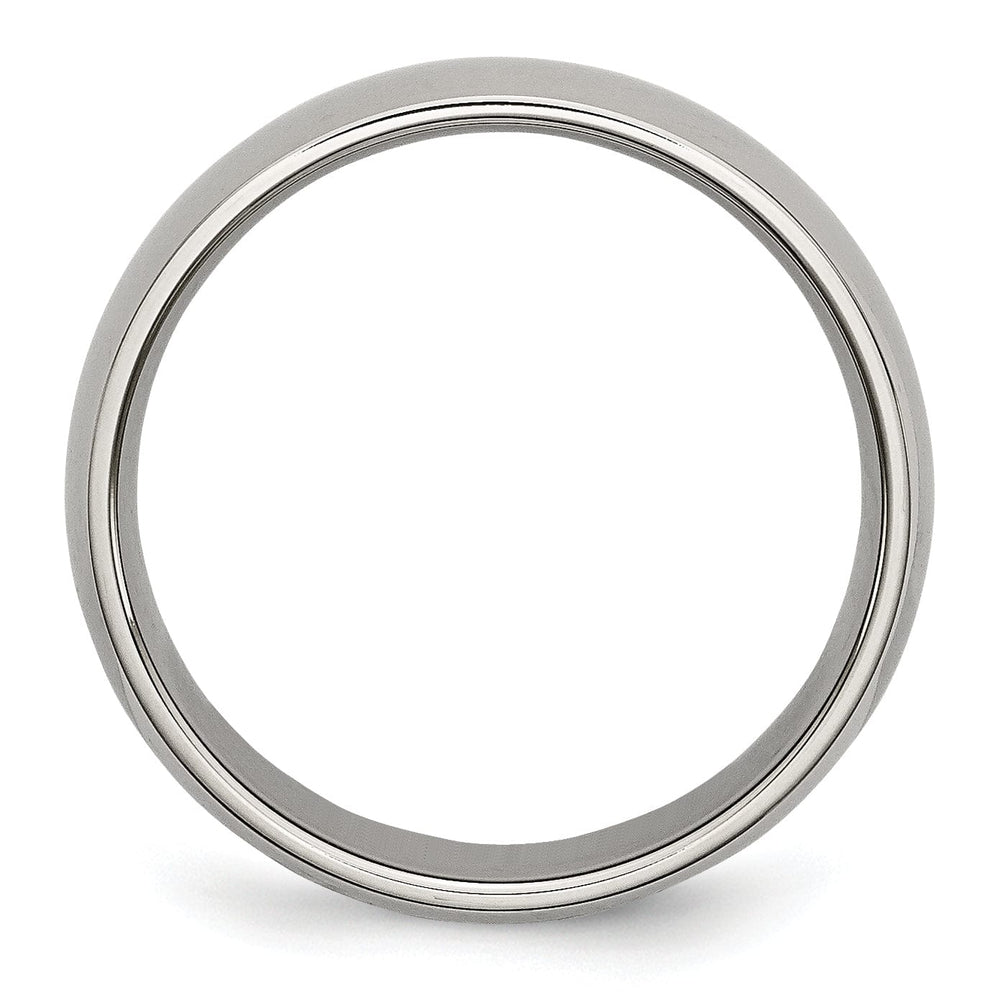 Bridal Ring Titanium Polished Comfort Fit Wedding Band