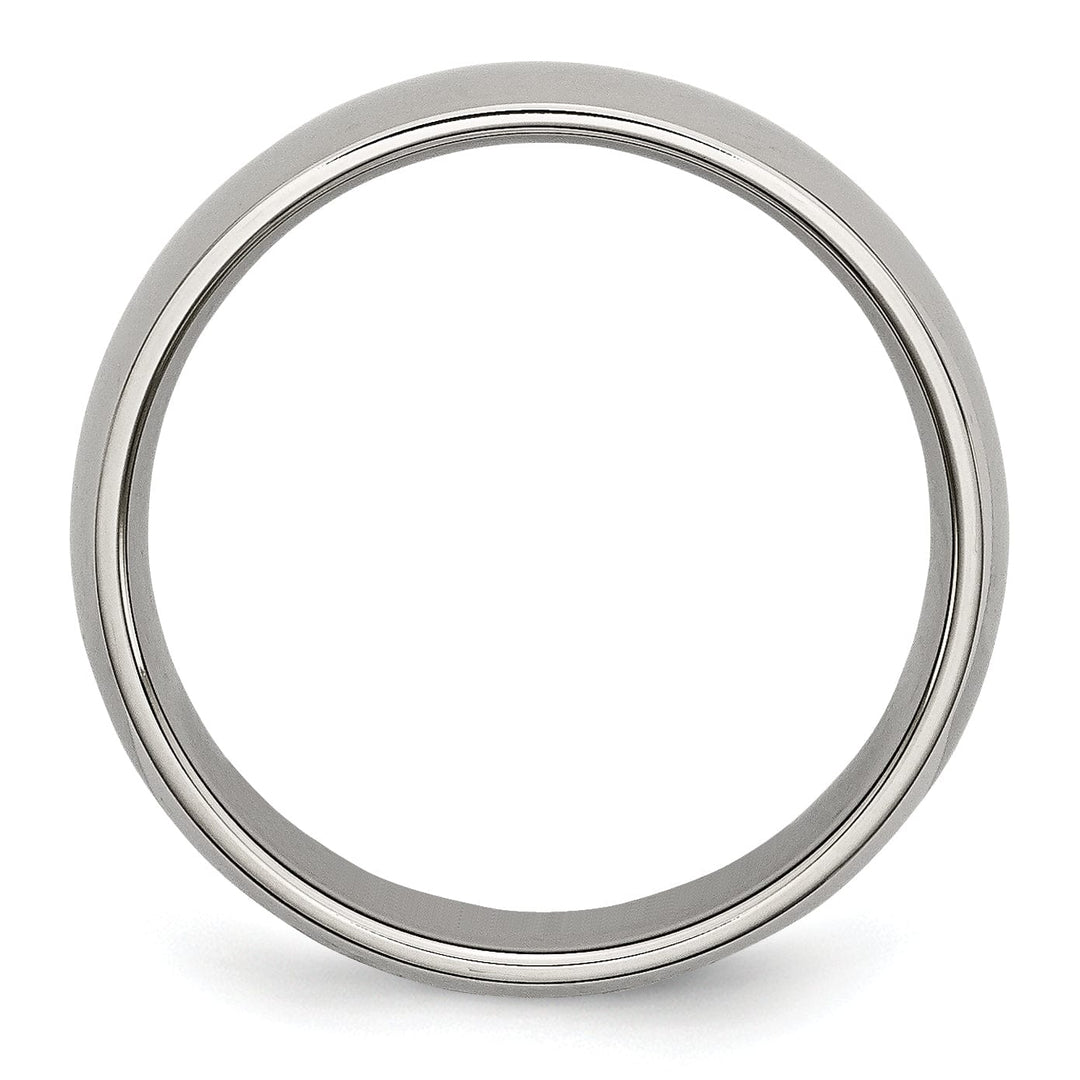 Bridal Ring Titanium Polished Comfort Fit Wedding Band