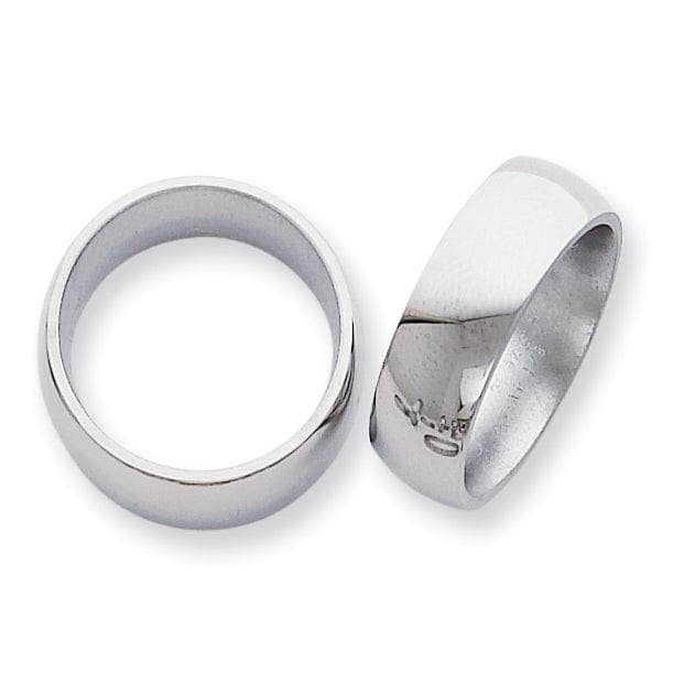 Bridal Ring Titanium Polished Comfort Fit Wedding Band