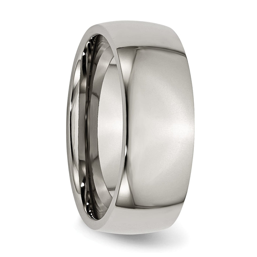 Bridal Ring Titanium Polished Comfort Fit Wedding Band