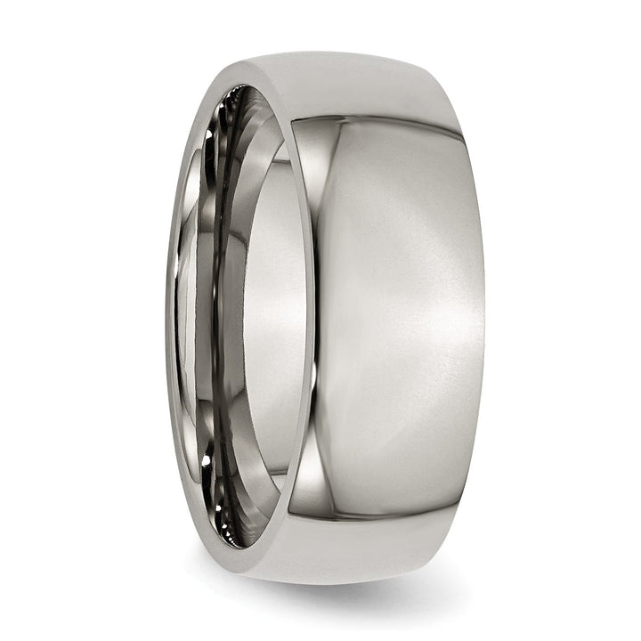 Bridal Ring Titanium Polished Comfort Fit Wedding Band