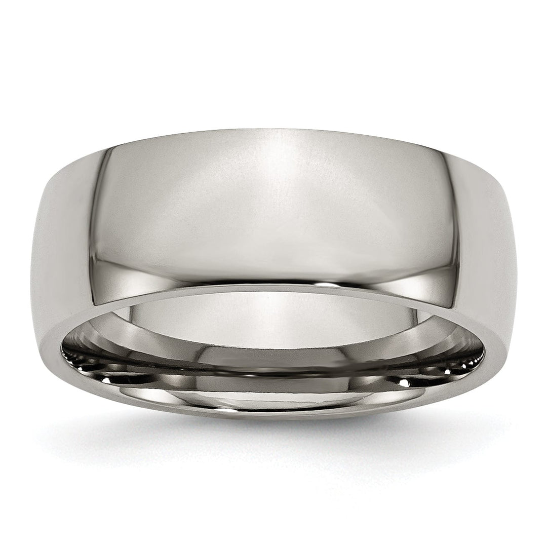 Bridal Ring Titanium Polished Comfort Fit Wedding Band