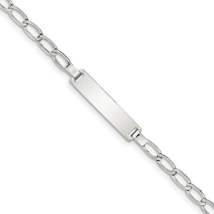 Silver Polish Engravable Childrens ID Bracelet